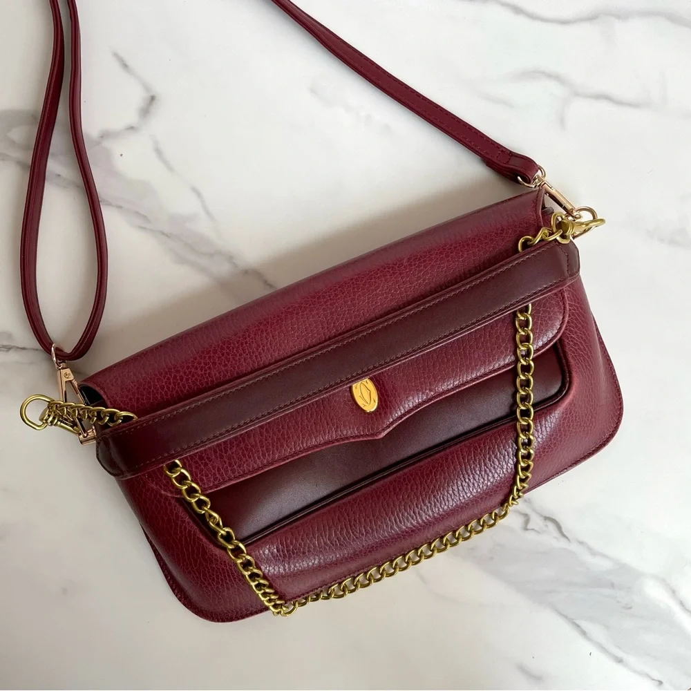 Must de Cartier Calfskin purse on strap - Picture 12 of 14